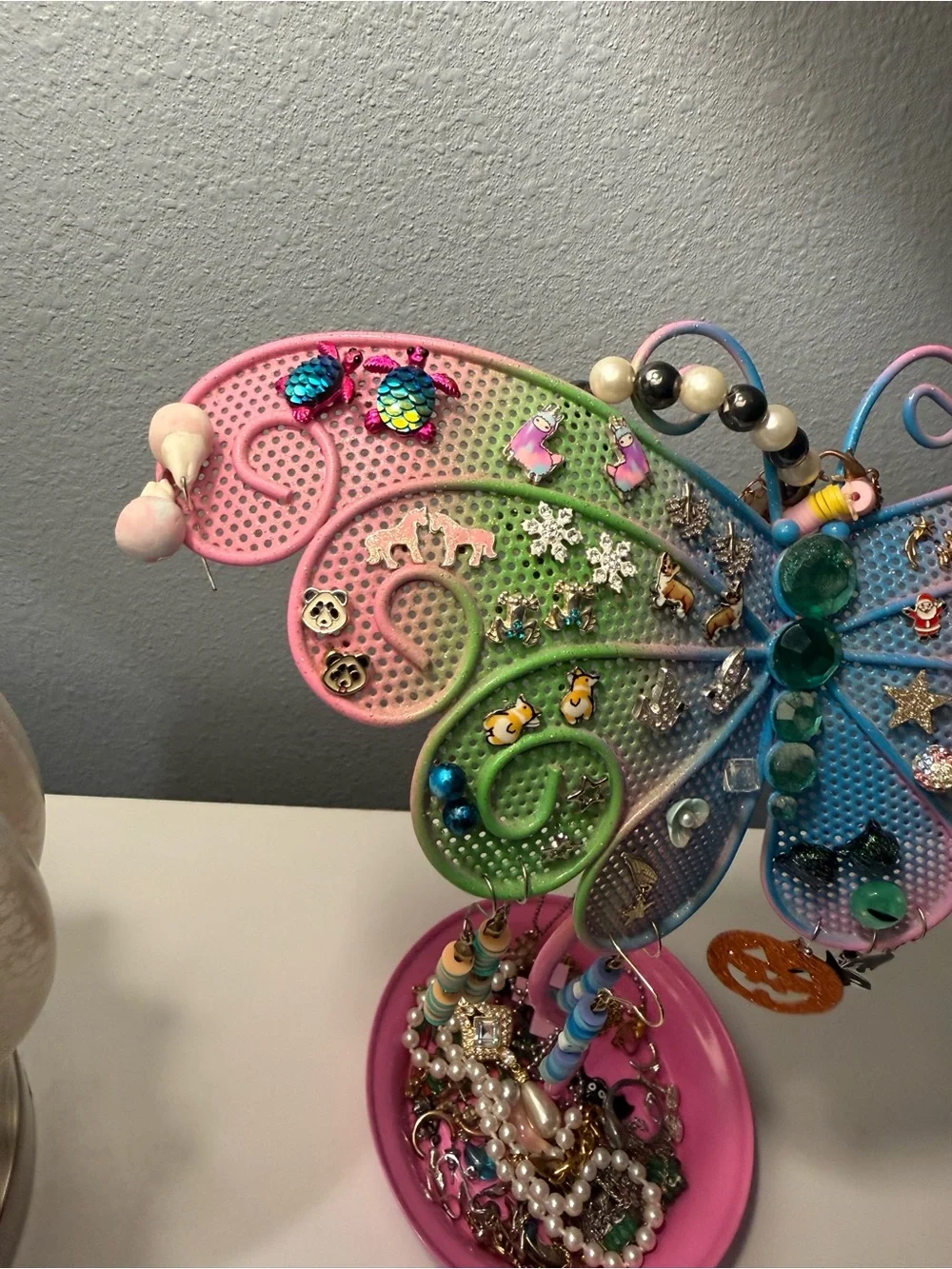 Butterfly Jewelry Holder with Earrings
